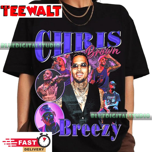 Vintage Chris Brown Bootleg Hip Hop Shirt