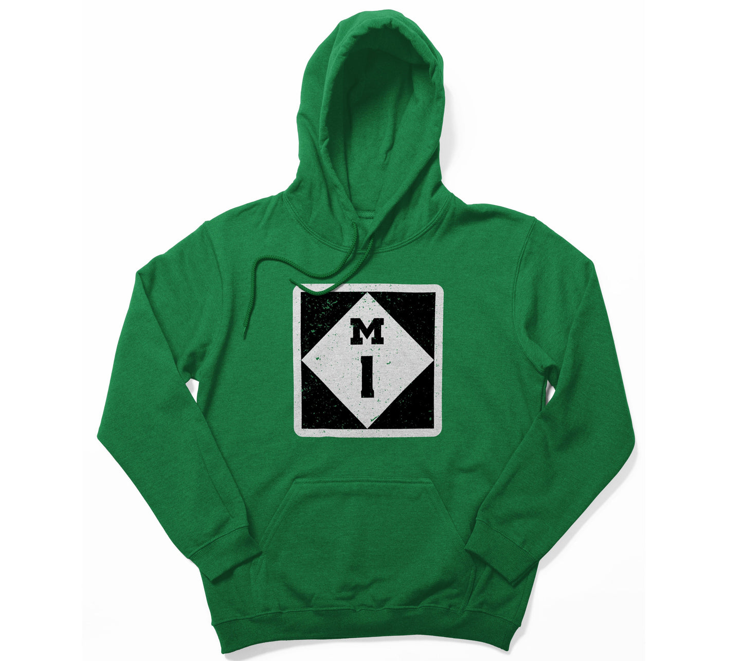 Custom Michigan Highway Road Sign Vintage Pullover Hoodie