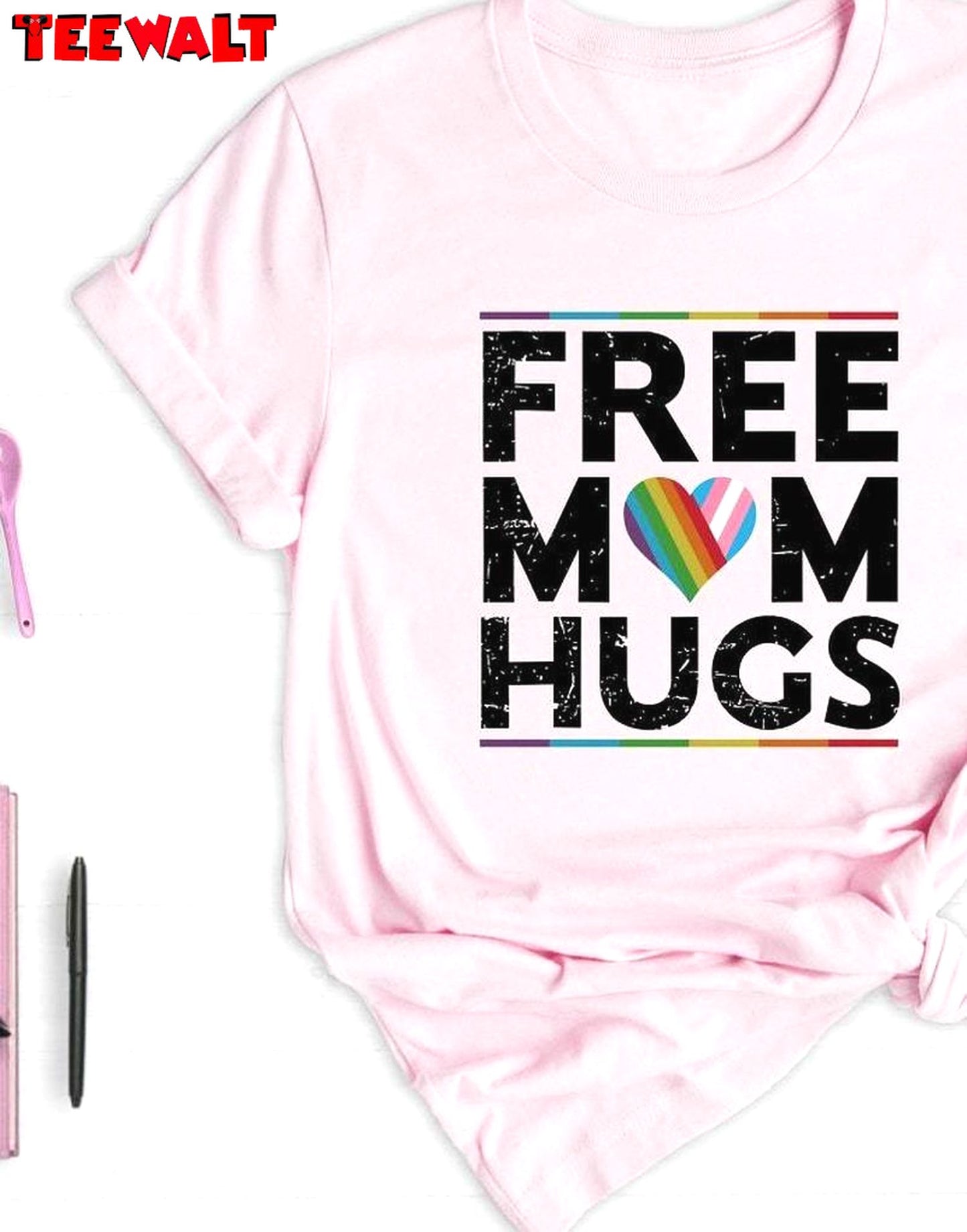 Vintage Free Mom Hugs Shirt, Creative Equality Crewneck