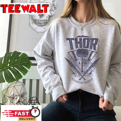 Thor Asgardian Warrior Love And Thunder Marvel Swearshirt