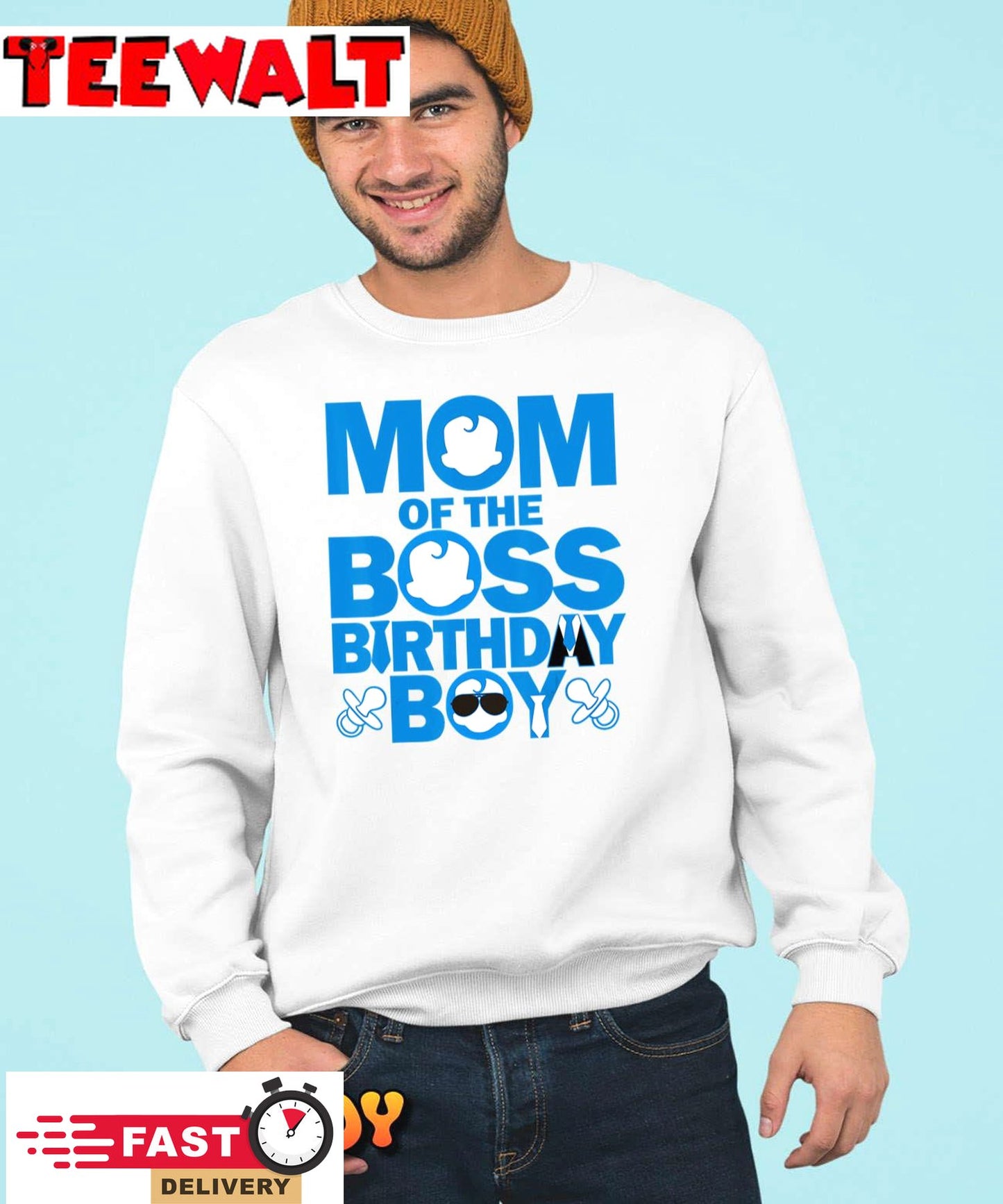 Mom And Dad Boss Birthday Boy Baby Family Party Decorations T-Shirt