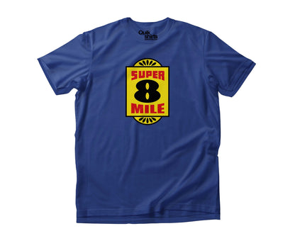 Super 8 Mile Road Parody Logo Shirt - Free Sticker Included