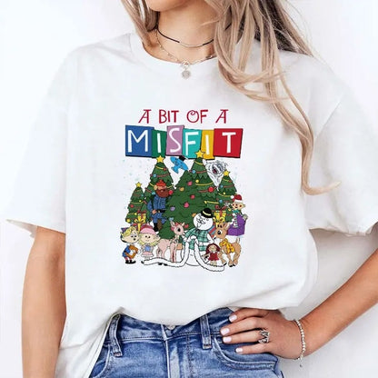 A Bit Of A Misfit Rudolph The Red Nosed Reindeer T Shirt