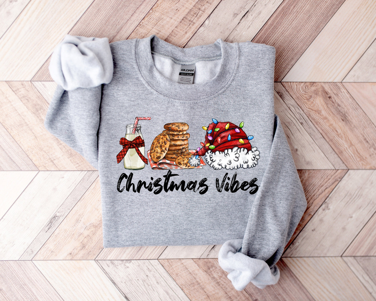 Christmas Vibes Shirt With Milk & Cookies