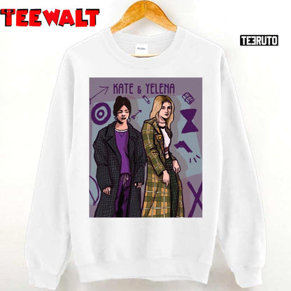 Kate &amp Yelena Hawkeye Marvel Art Unisex T-Shirt