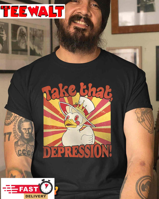 Take That Depression Duck, Lucifer Duck Retro Vintage T-Shirt