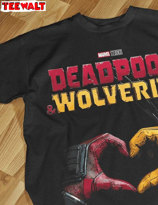 Modern Deadpool And Wolverine Shirt, Comfort Halftones Short Sleeve