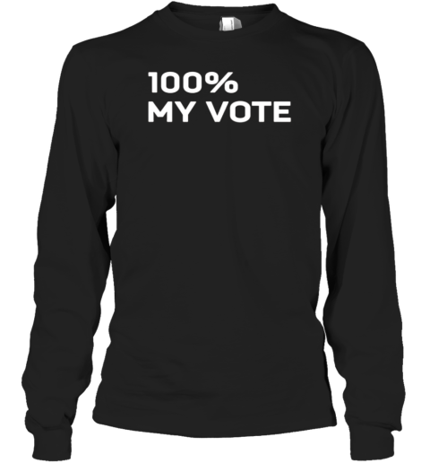 Amanda Gorman Wearing 100 My Vote T-Shirt