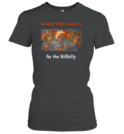 Crazy Cat Ladies For The Hillbilly Trump Vance 2024 T-Shirt