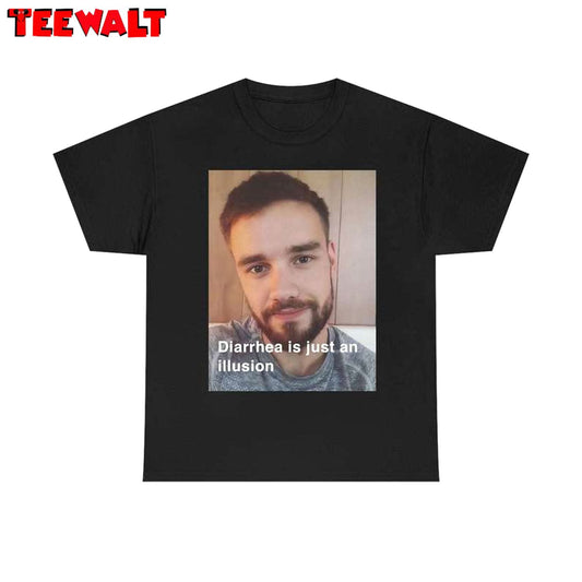 Trendy Liam Payne Cursed One Direction Shirt, Diarrhea Just An Illusion Tee, Tops