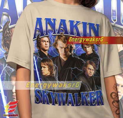 Anakin Skywalker Vintage 90'S Retro Fan T-Shirt - Classic Star Wars Apparel For Enthusiasts