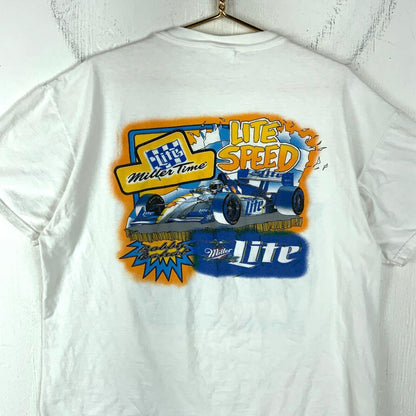 NHRA Drag Racing T-Shirt 1997 Bobby Rahal Miller Lite XL