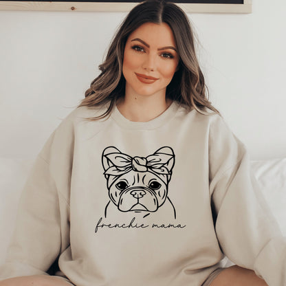 Frenchie Mama Sweatshirt, Bulldog Mom Shirt For Dog Lovers And Mamas