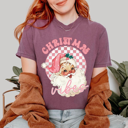 Santa Blowing Bubble Gum Matching Christmas Shirt