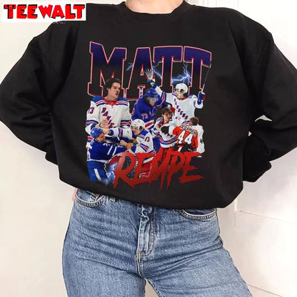 Matt Rempe New York Hockey Sweatshirt , Neutral Matt Rempe Shirt Unisex Hoodie