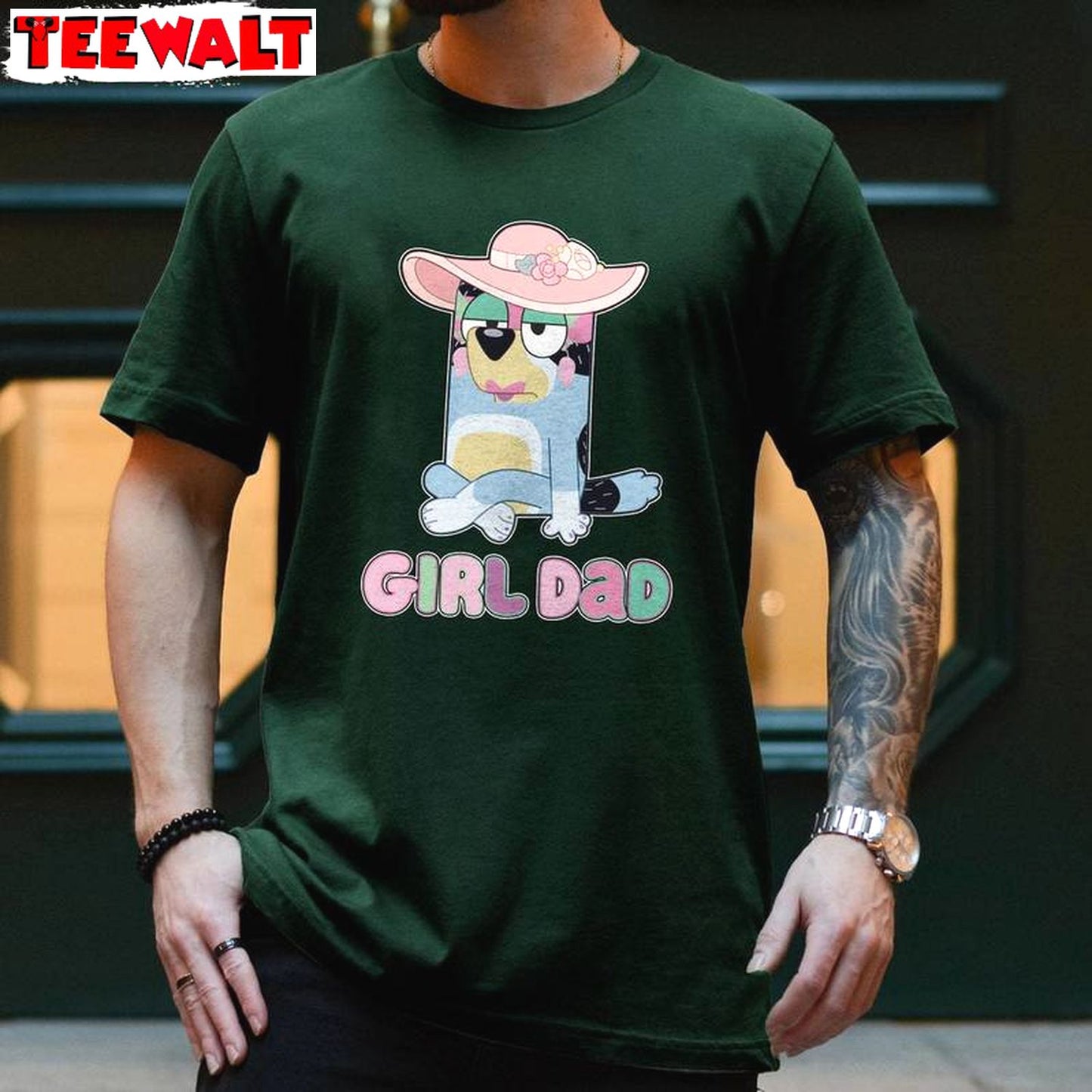 New Rare Girl Dad Unisex T Shirt , Limited Bluey Rad Dad Shirt Long Sleeve