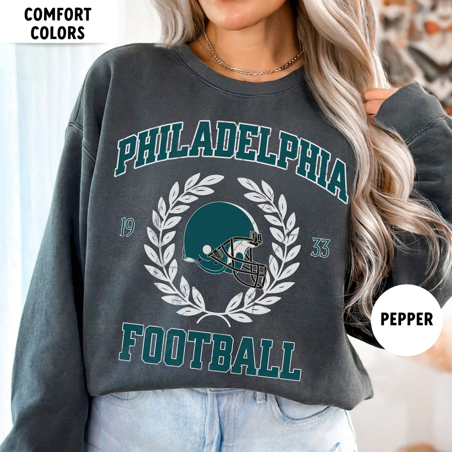 Philadelphia Football Sweatshirt, Vintage Jason Kelce Eagle Sweatshirt