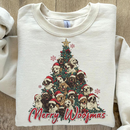 Dog Mama Merry Woofmas Christmas Design For Dog Lovers