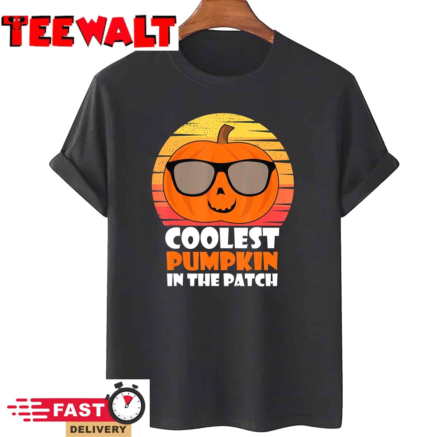 Coolest Pumpkin In The Patch Funny Halloween Kids T-Shirt