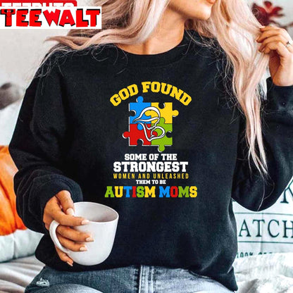 The Strongest Women Is Autism Mom Essential Unisex Sweatshirt