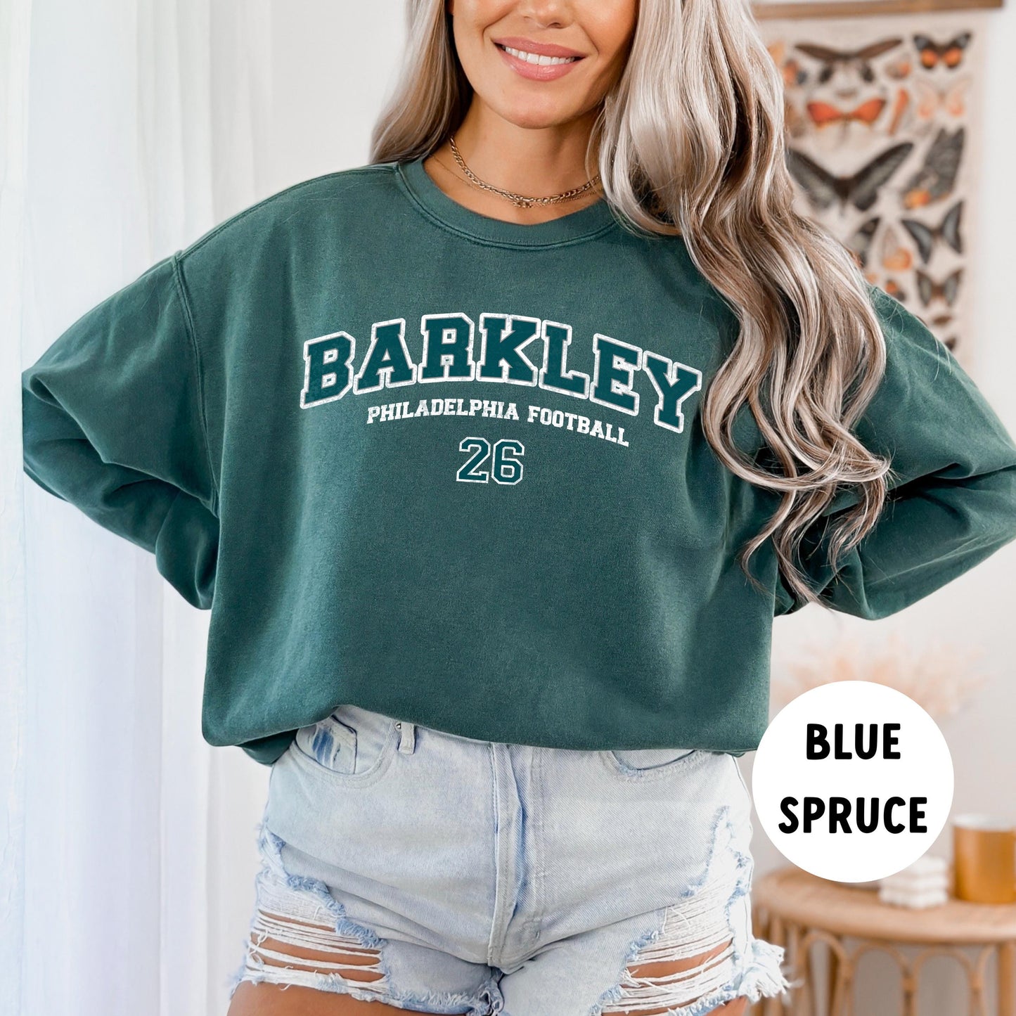 Saquon Barkley Comfort Colors Philadelphia Eagles Sweatshirt