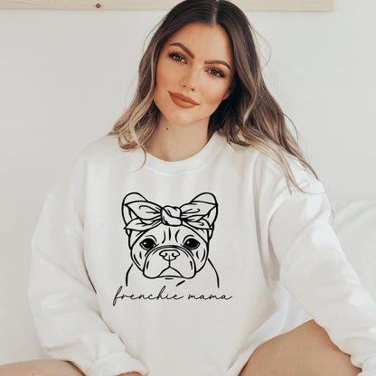 Frenchie Mama Sweatshirt, Bulldog Mom Shirt For Dog Lovers And Mamas