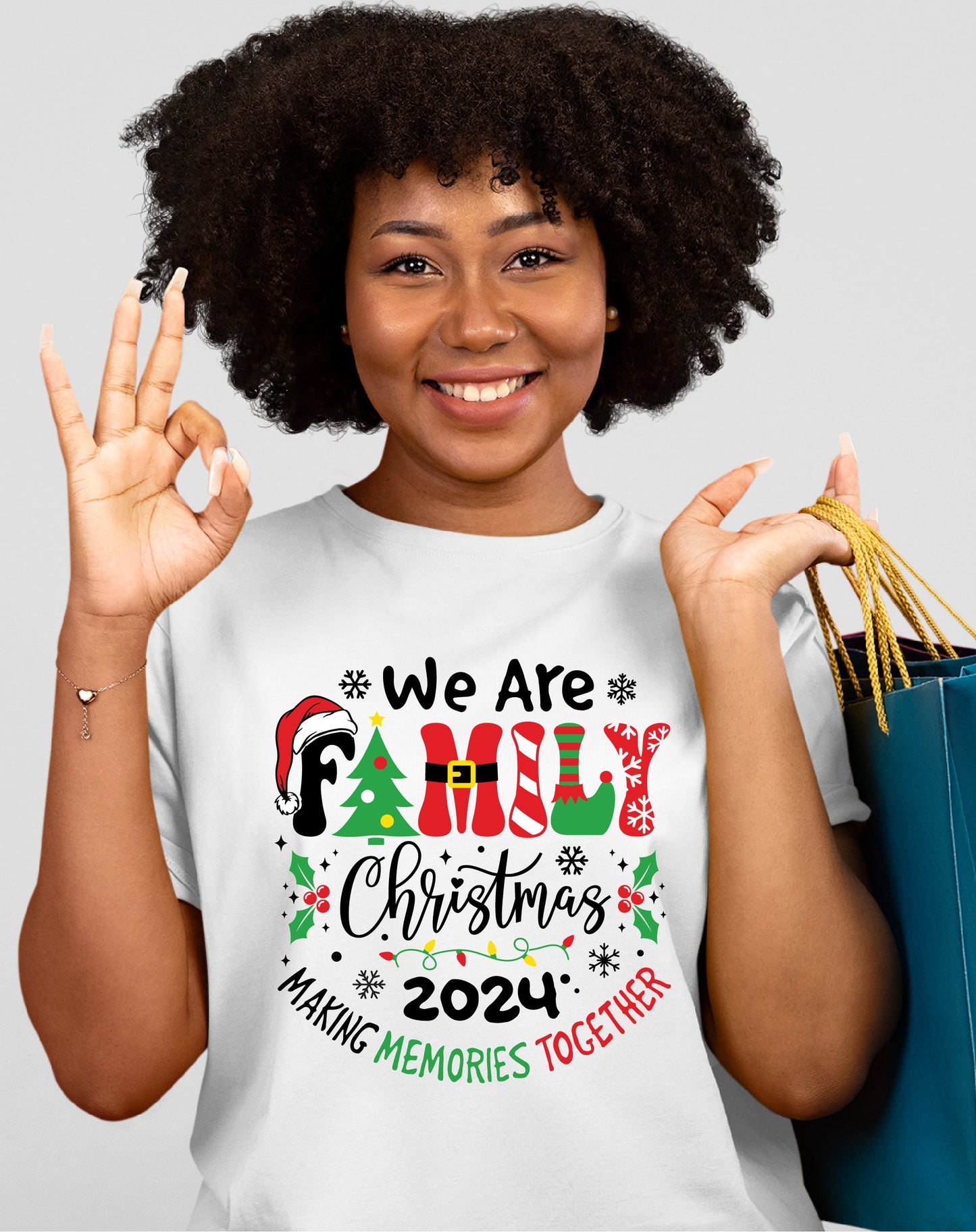 We Are Family Christmas 2024 Pajama Shirt, Cricut Cut File