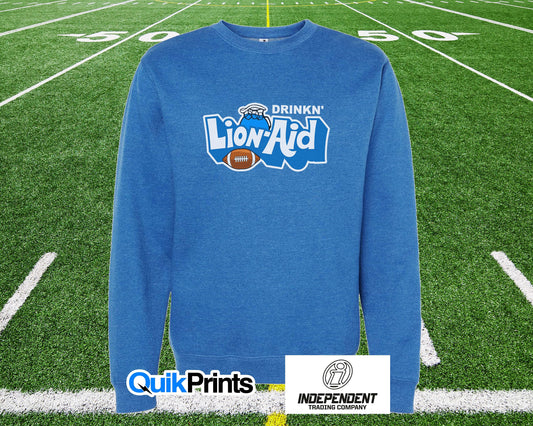 Drinkn' Lion-Aid Crewneck Sweatshirt - Adult & Tall Sizes