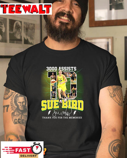 Sue Bird Legend Basketball 3000 Assists Thank You Memories Unisex T Shirt