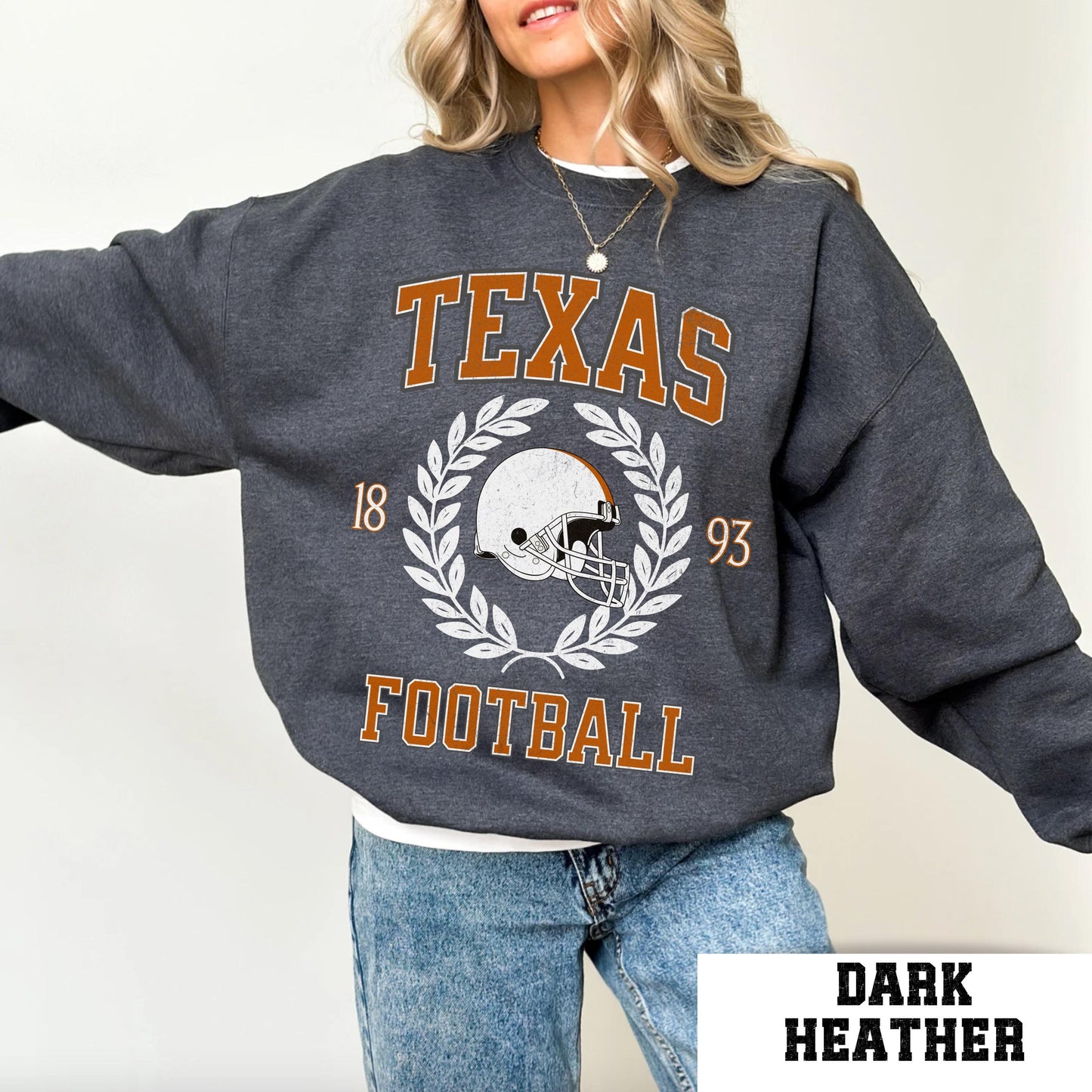 Texas Football Sweatshirt - Comfort Colors College Game Day Varsity Shirt