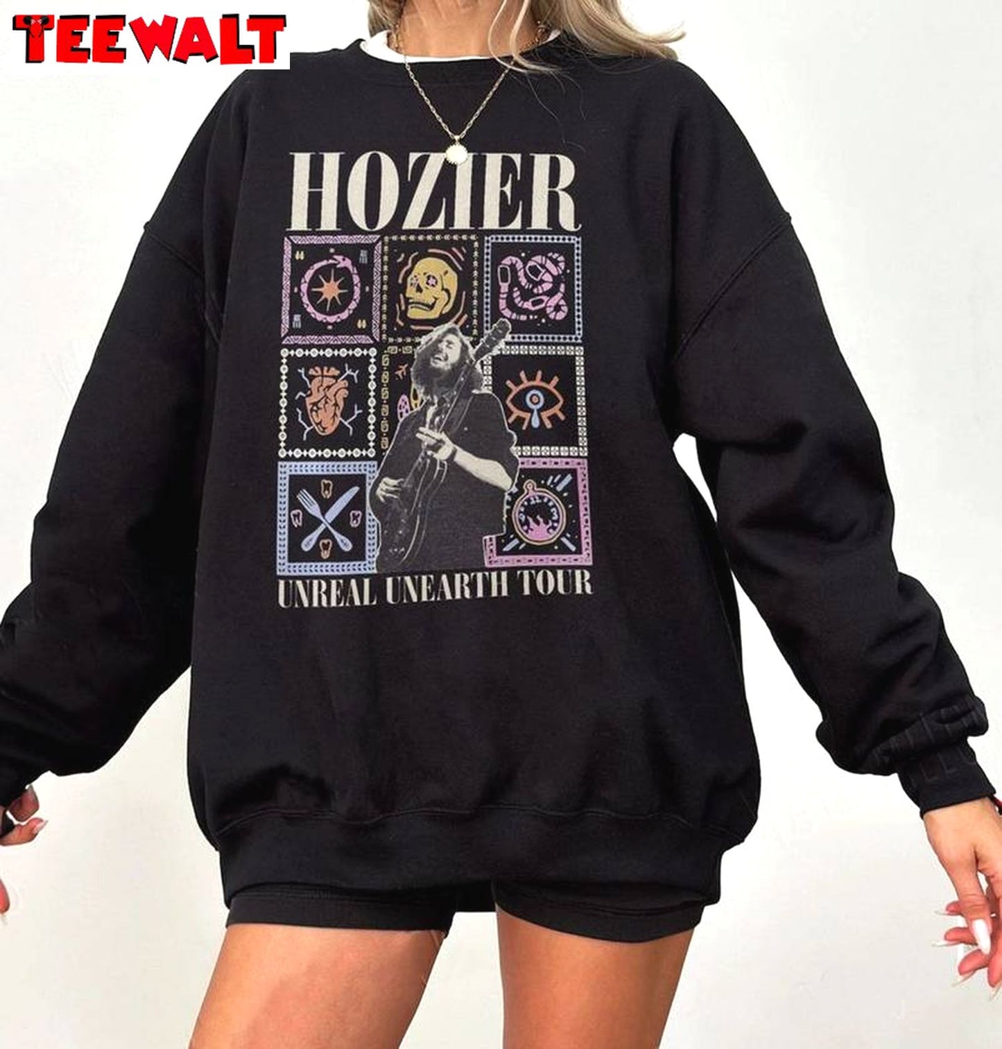 Vintage Hozier Unreal Unearth Tour Shirt, Hozier Music Short Sleeve Long Sleeve