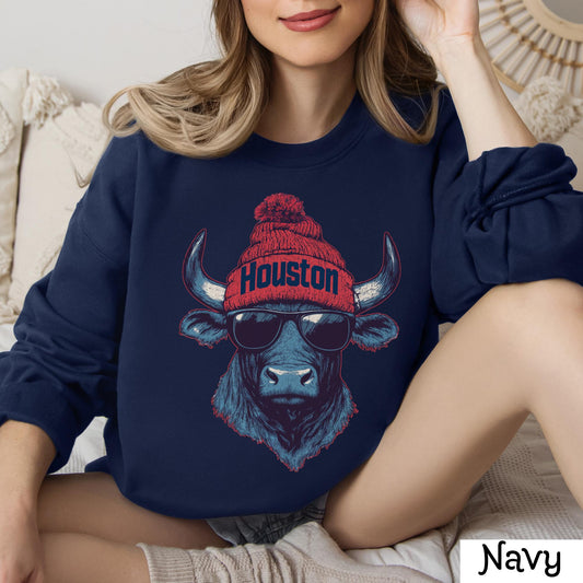 Vintage Houston Football Sweatshirt - Retro Texans Game Day