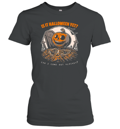 Halloween Yet Pumpkin Skeleton T-Shirt