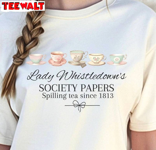 Must Have Lady Whistledown Shirt, Unique Bridgerton Fashion Crewneck Long Sleeve