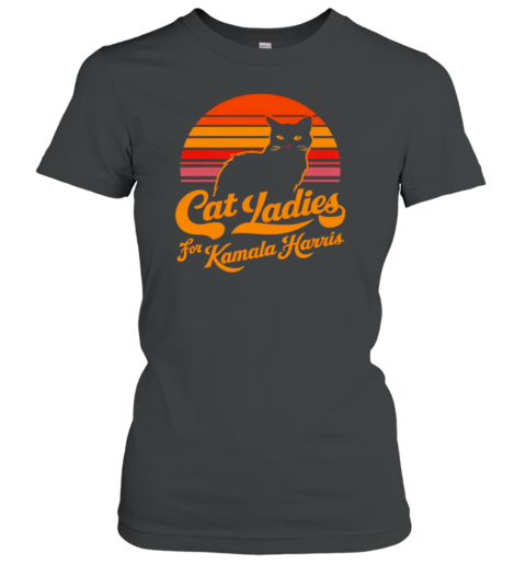 Cat Ladies For Kamala Harris 2024 T-Shirt