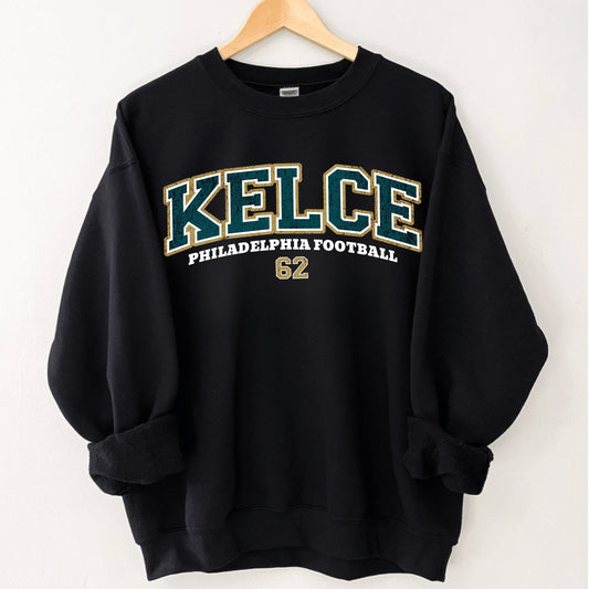 Jason Kelce Sweatshirt - Vintage Philadelphia Football Crewneck