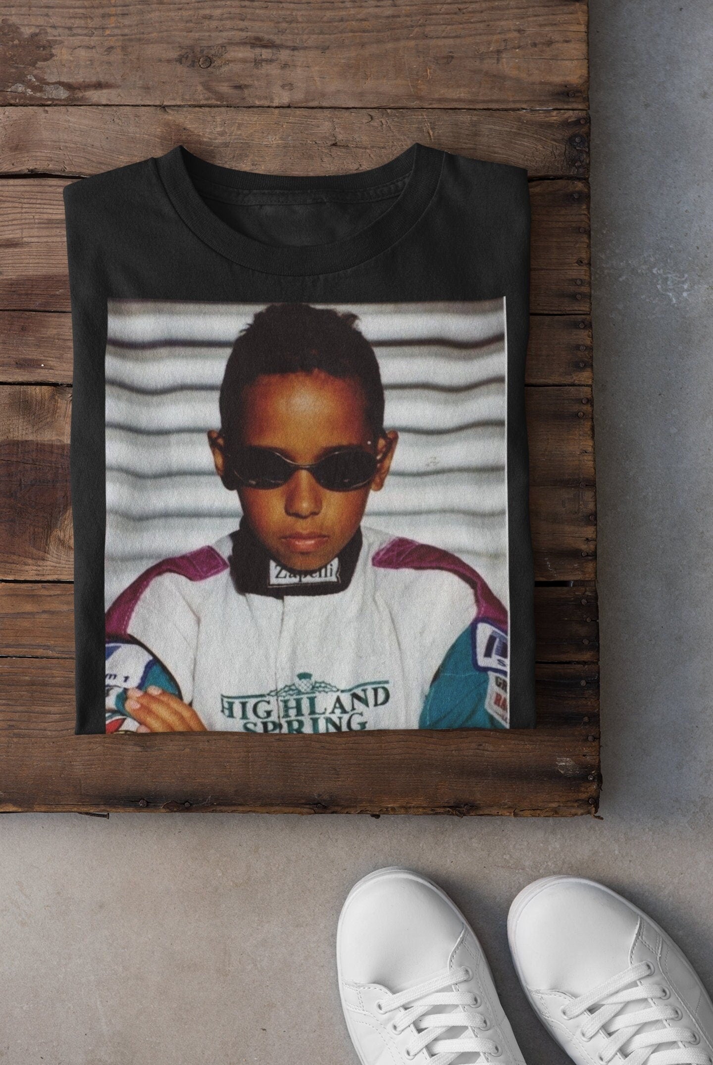 Little Lewis Hamilton Vintage Racing Tee