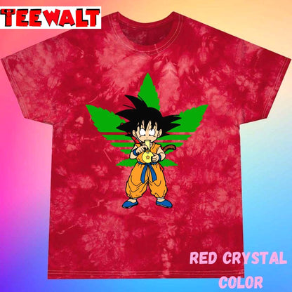 Goku Funny Canabis Unisex Tie Dye T-Shirt