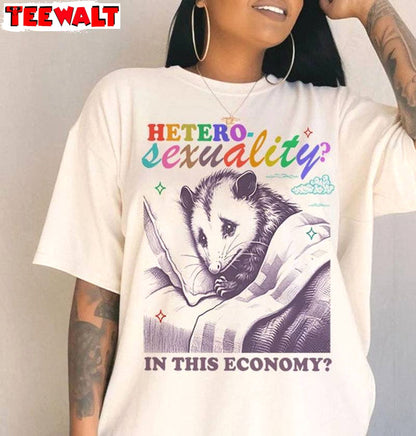 Heterosexuality In This Economy Inspired Shirt, Funny Lgbt Pansexual Sweater