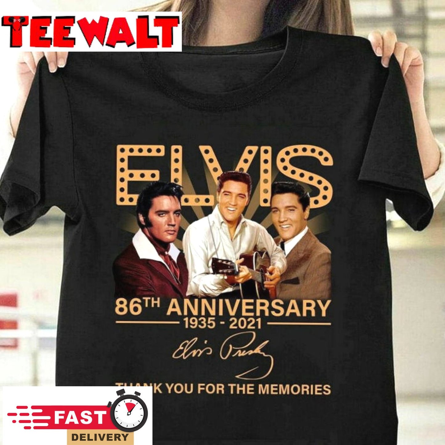 Elvis Presley 87th Birthday Star T Shirt