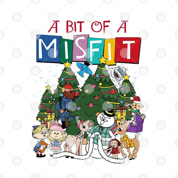 A Bit Of A Misfit Rudolph The Red Nosed Reindeer T Shirt