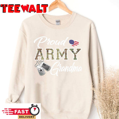 Proud Army Grandma Shirt Military Pride T-Shirt