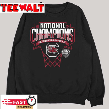 USC Gamecocks National Champs 2024 Women's Basketball Hoop T-Shirt