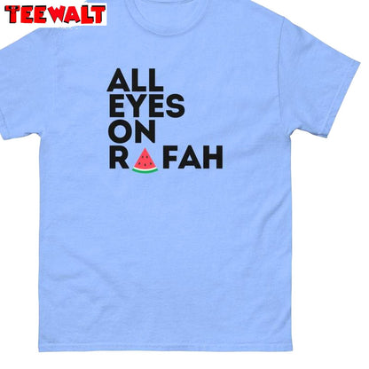 Cool Design Free Palestine Rafah Tshirt, Groovy All Eyes On Rafah Shirt Tank Top