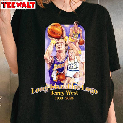 Fantastic 1938 2024 Memorial Long Sleeve , Must Have Jerry West