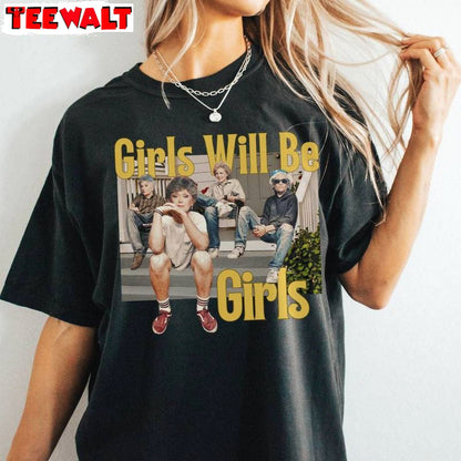 Golden Girls Thug Life Shirt, Funny Thug Life Golden Girls Short Sleeve Crewneck Sweatshirt