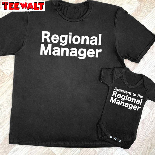 Vintage Regional Manager Shirt, Assistant To Regional Manager Short Sleeve Crewneck