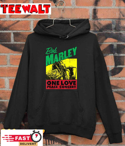 Official Bob Marley One Love Peace Concert T-Shirt