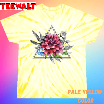 Geometric Dahlia Unisex Tie Dye Tee