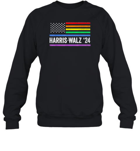 Harris Walz 2024 Election Kamala Tim Waltz American Lgbt T-Shirt